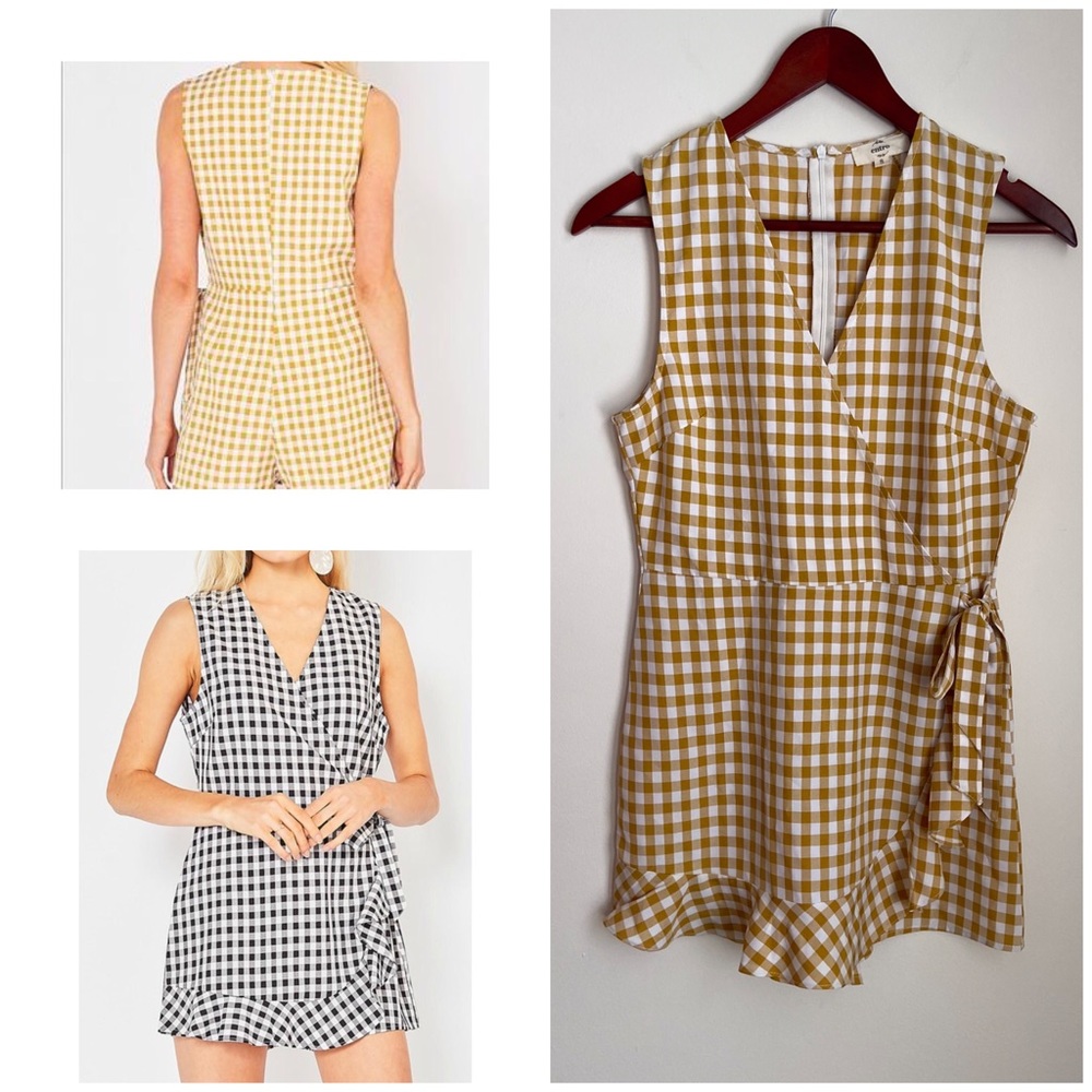 Entro Gingham Romper (S)